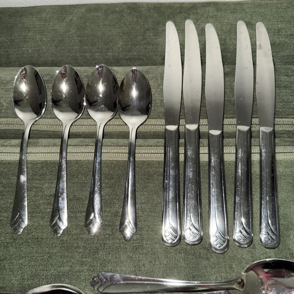 15 Pieces Vintage Ekco Silver Stainless USA Flatware KENILWORTH Silverware